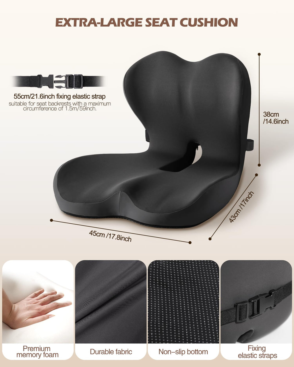 Ergonomic Office Chair Cushion