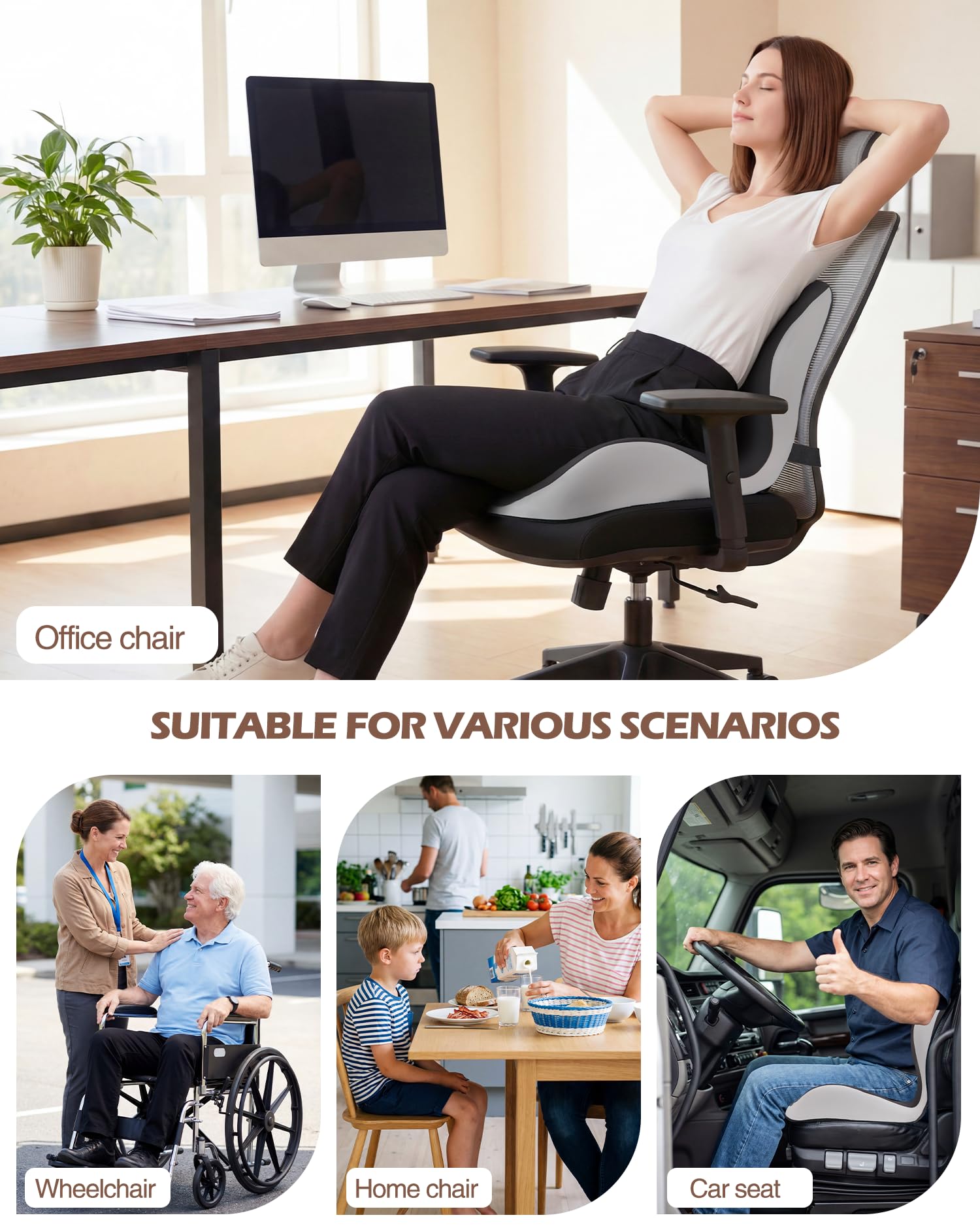 Ergonomic Office Chair Cushion