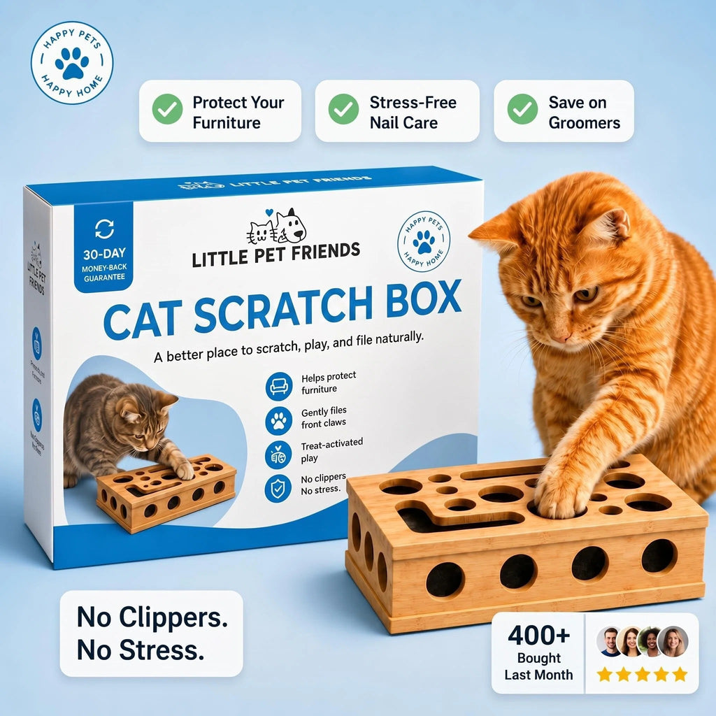 Interactive Cat Nail Filing Puzzle Box