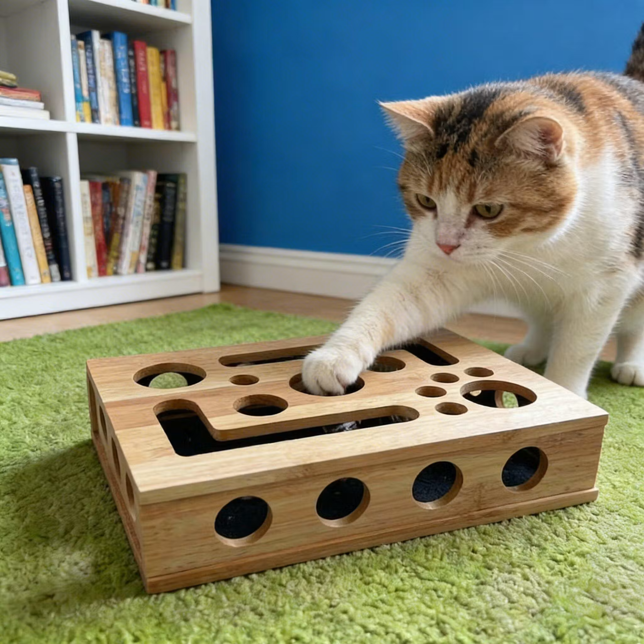 Interactive Cat Nail Filing Puzzle Box