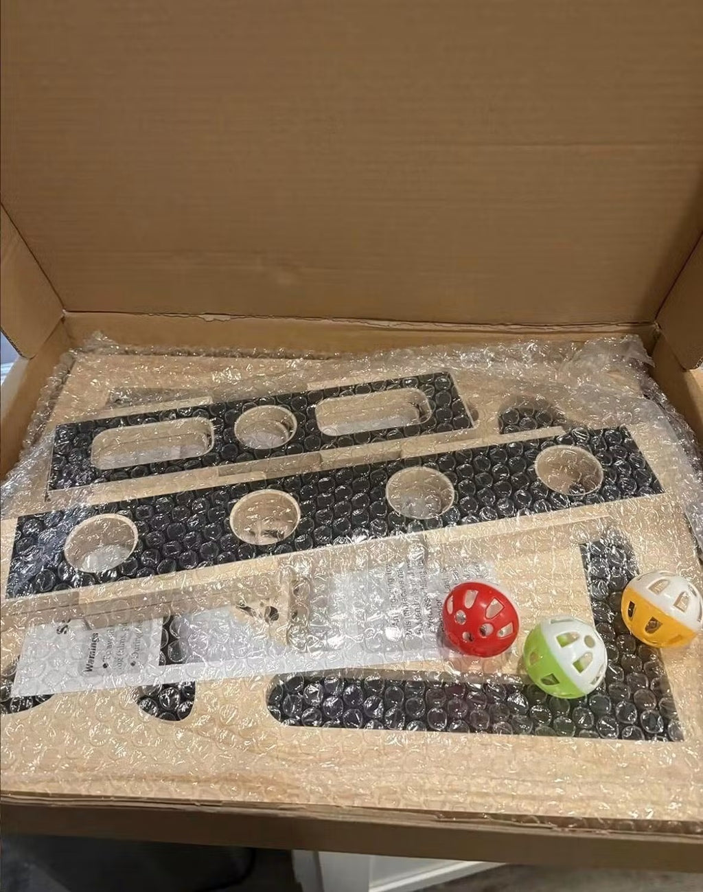 Interactive Cat Nail Filing Puzzle Box